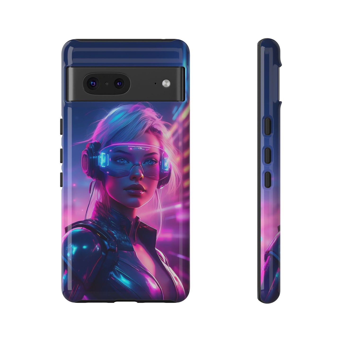 Futuristic Cyberpunk Female Cell Phone Case 029