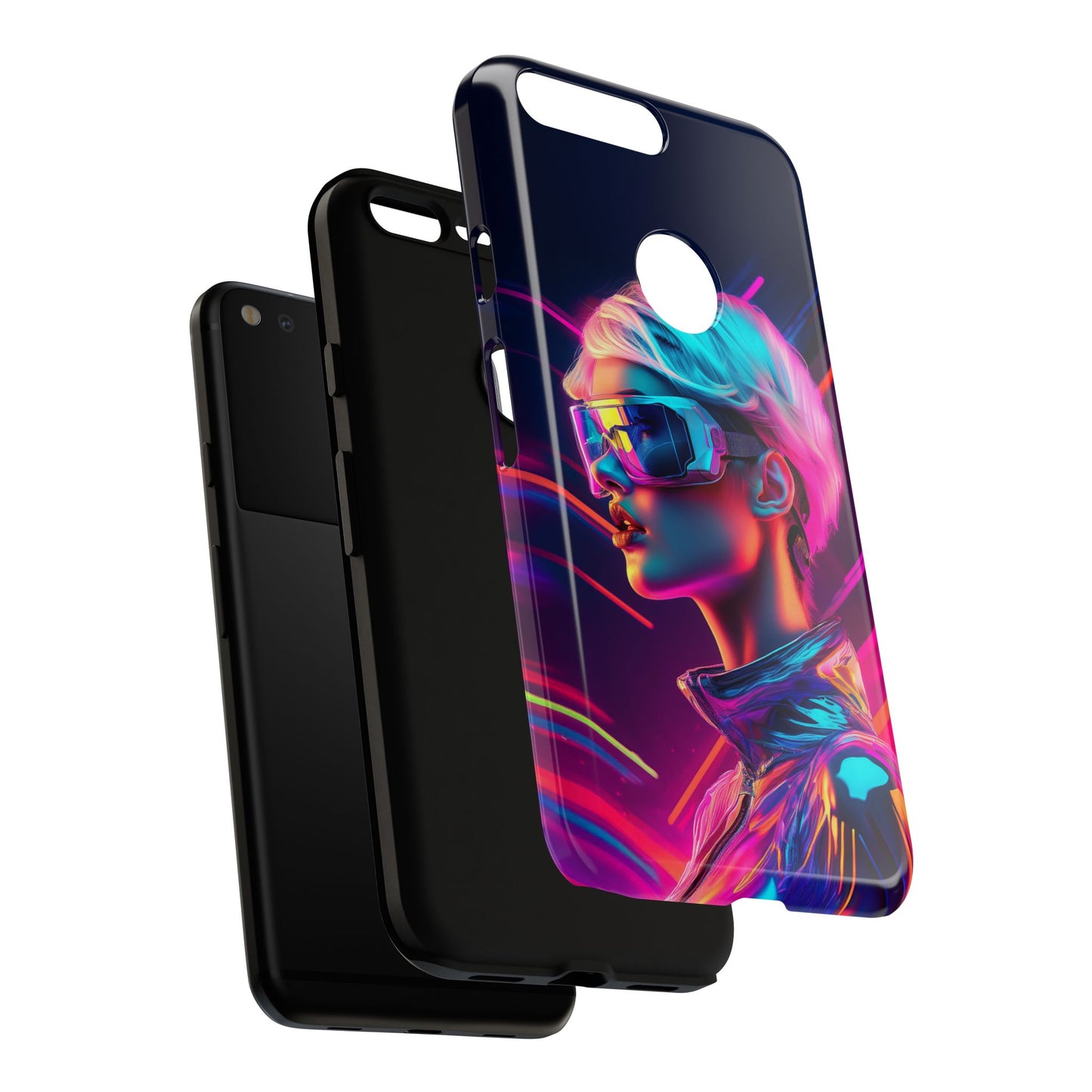 Futuristic Cyberpunk Female Cell Phone Case 031