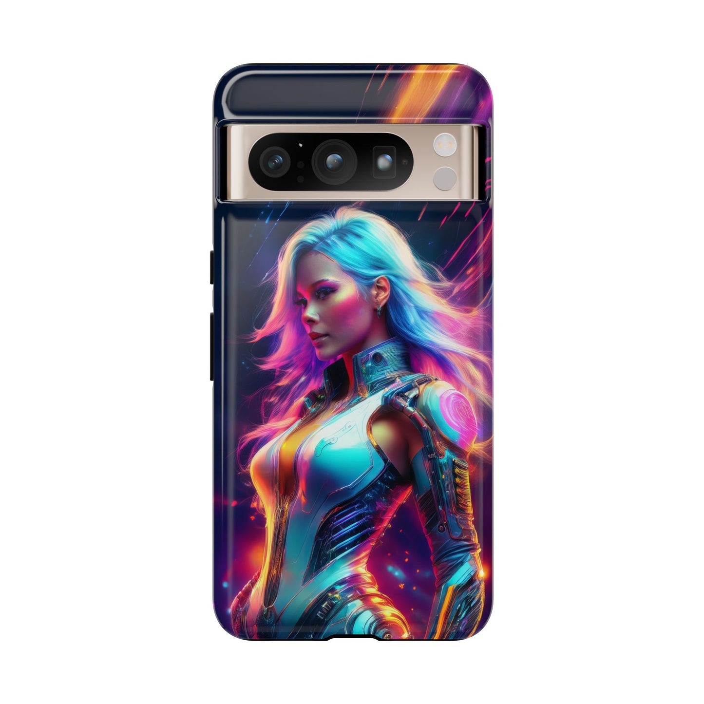 Futuristic Cyberpunk Female Cell Phone Case 012