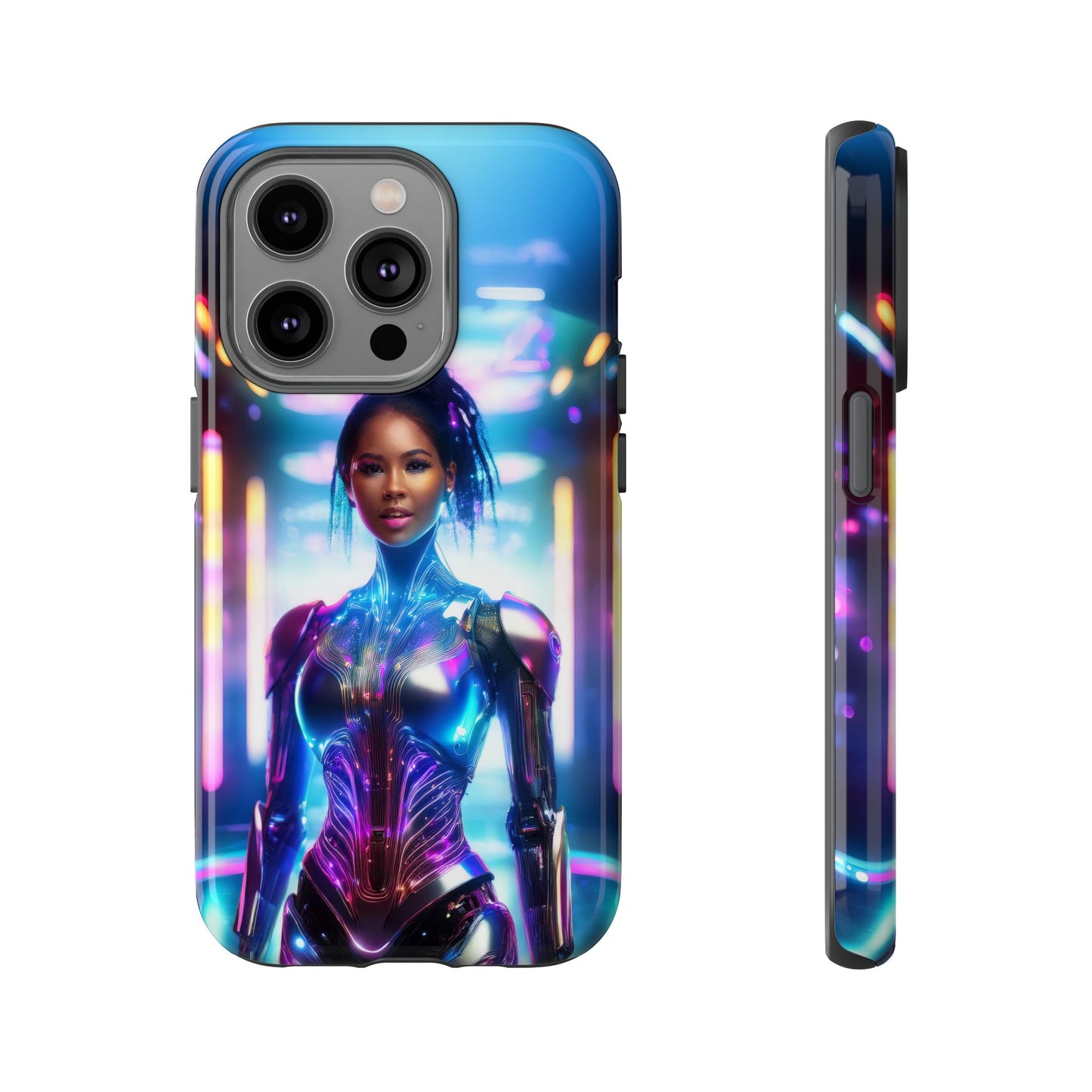 Futuristic Human Android Hybrid Cell Phone Case 009