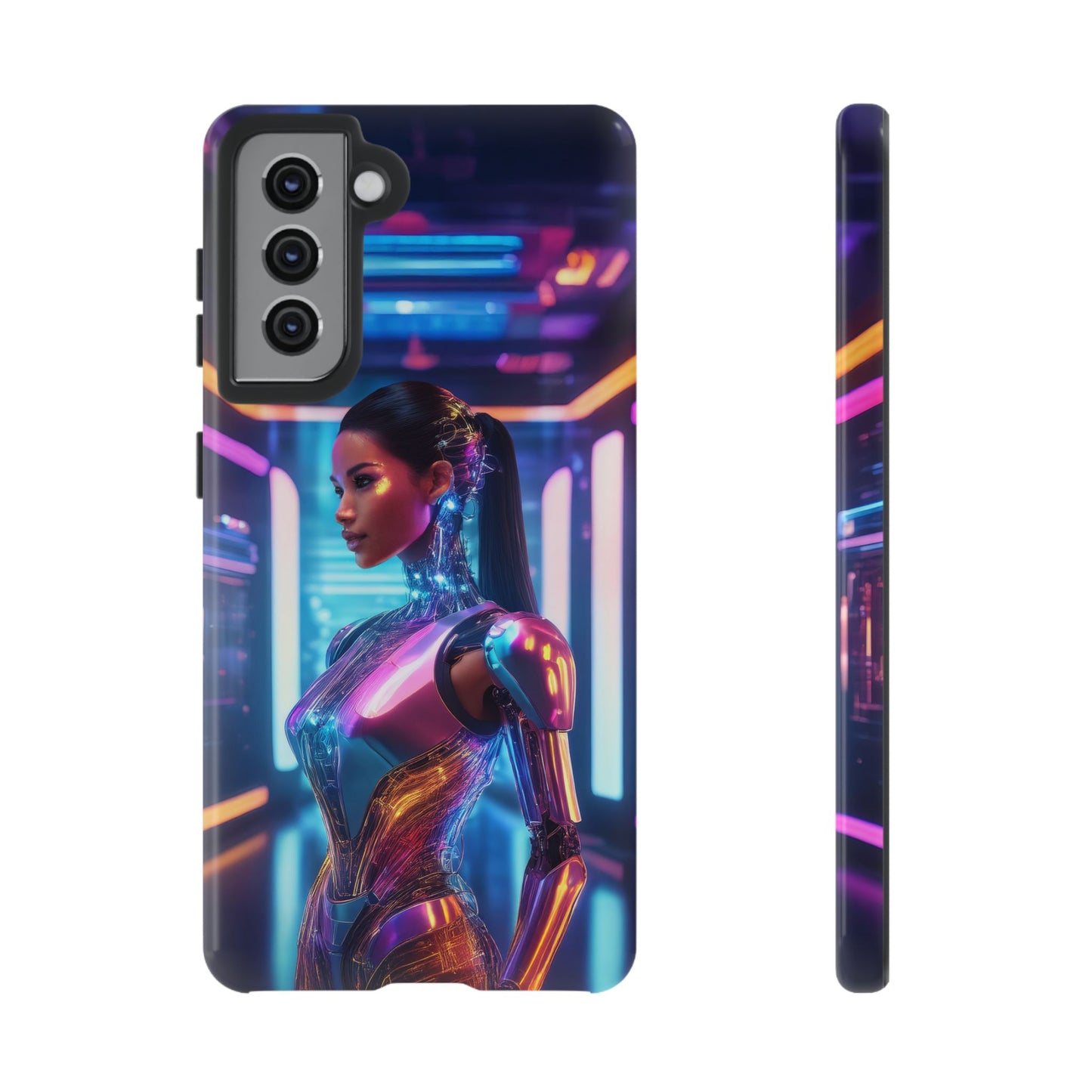 Futuristic Human Android Hybrid Cell Phone Case 016