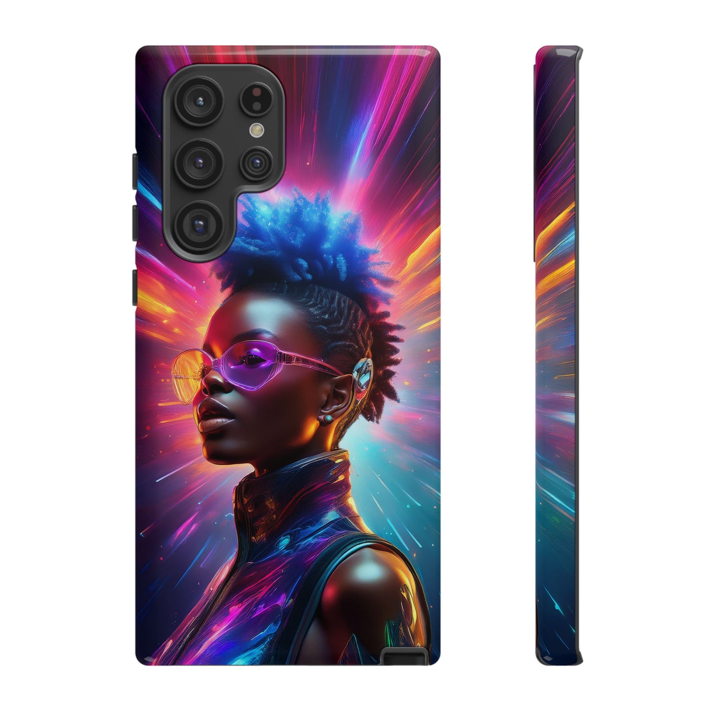 Futuristic Cyberpunk Female Cell Phone Case 026