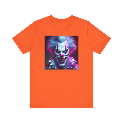 Scary Clown Halloween Shirt – Creepy Evil Clown Face Graphic Tee for Horror Fans. Unisex Jersey Short Sleeve Tee