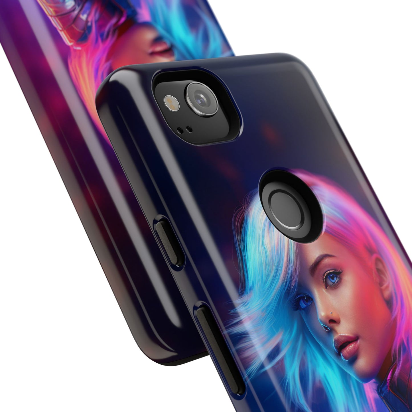 Futuristic Cyberpunk Female Cell Phone Case 028