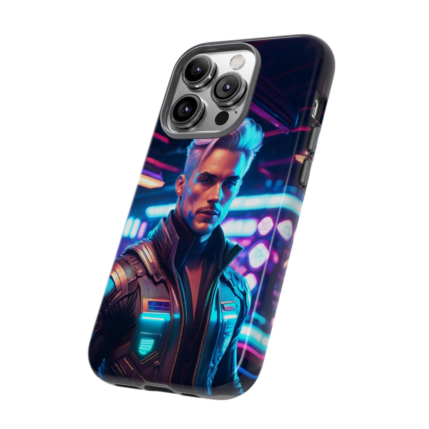 Futuristic Cyberpunk Male Cell Phone Case 008