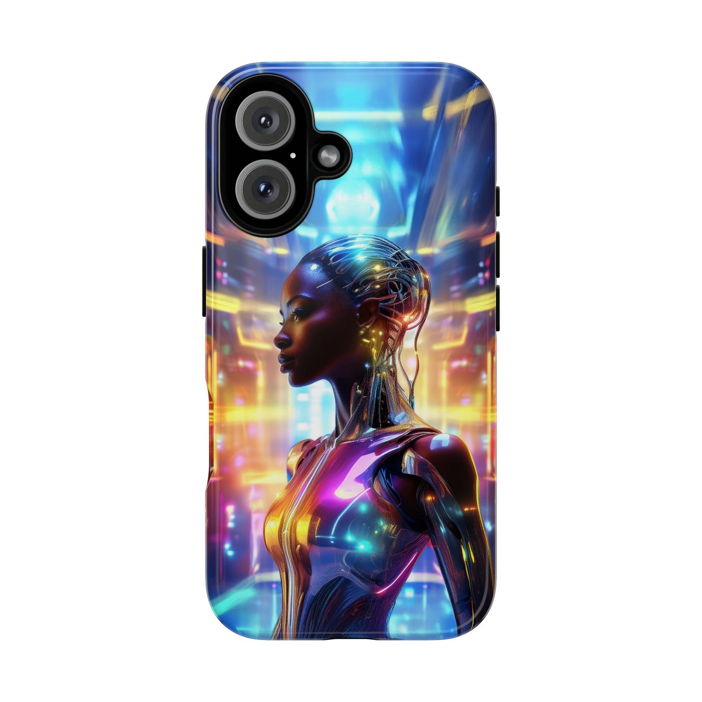 Futuristic Human Android Hybrid Cell Phone Case 011