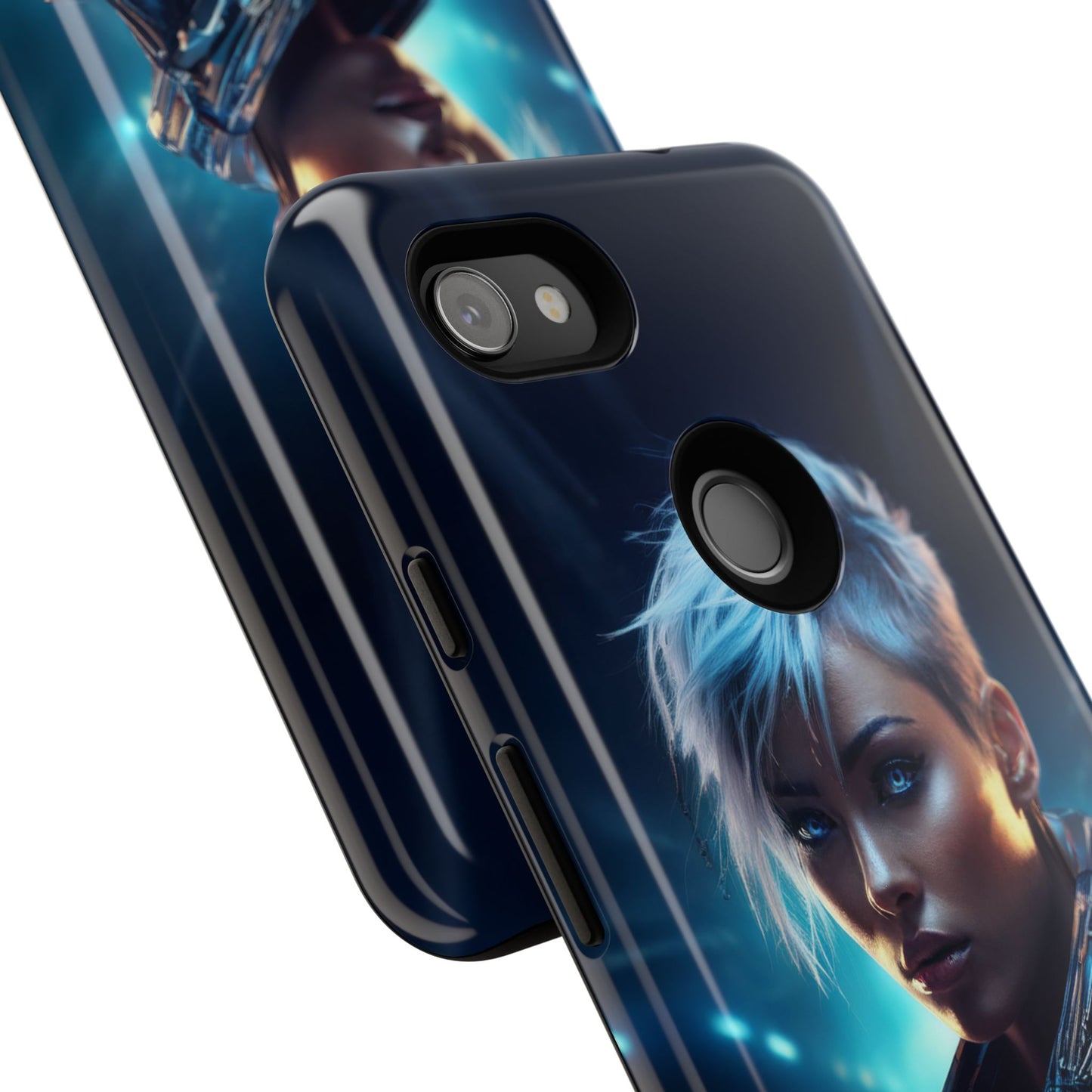 Futuristic Cyberpunk Female Cell Phone Case 027