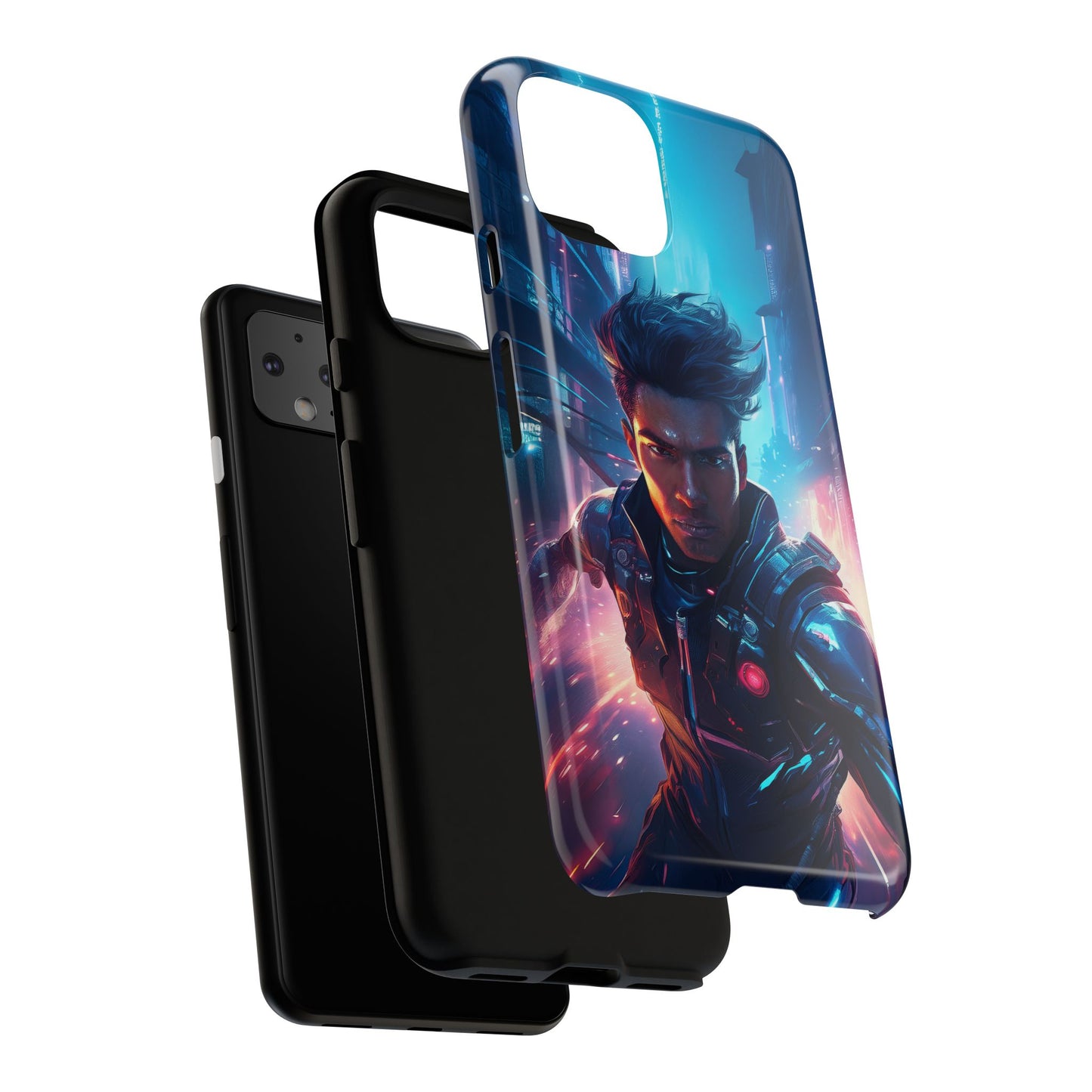 Futuristic Cyberpunk Male Cell Phone Case 017