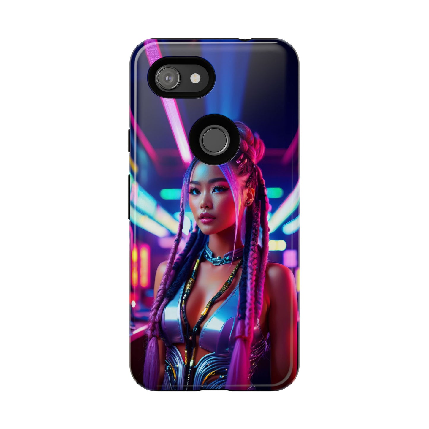 Futuristic Cyberpunk Female Cell Phone Case 008