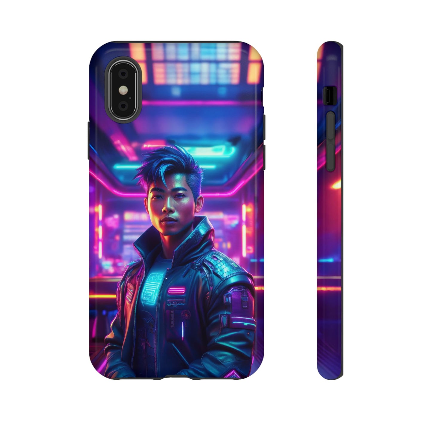 Futuristic Cyberpunk Male Cell Phone Case 012