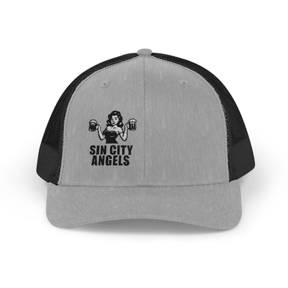 Sin City Angels Trucker Hat – Embroidered Vegas Girl Hat for Party Vibes