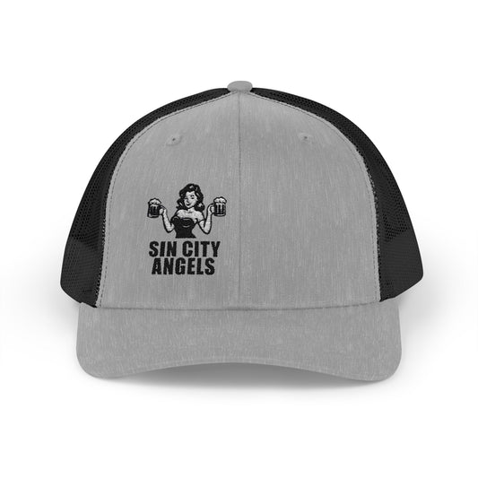 Sin City Angels Trucker Hat – Embroidered Vegas Girl Hat for Party Vibes