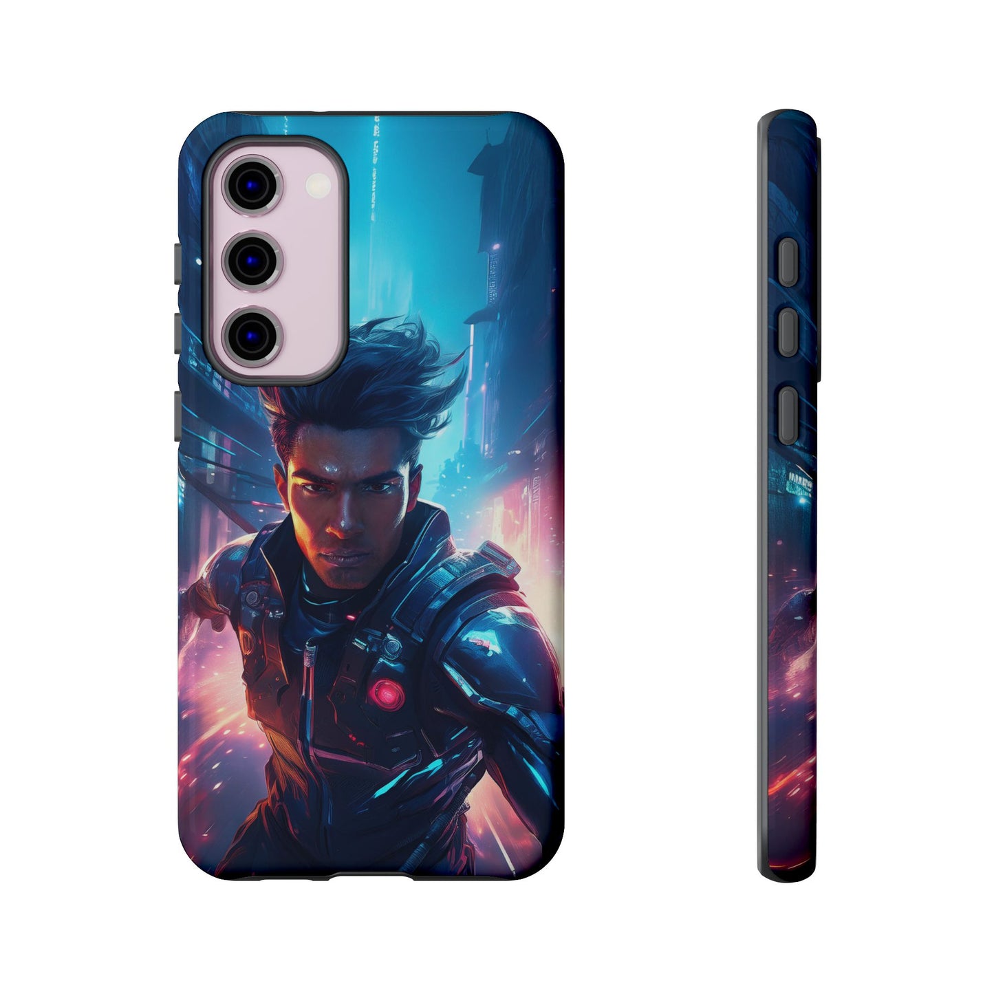 Futuristic Cyberpunk Male Cell Phone Case 017