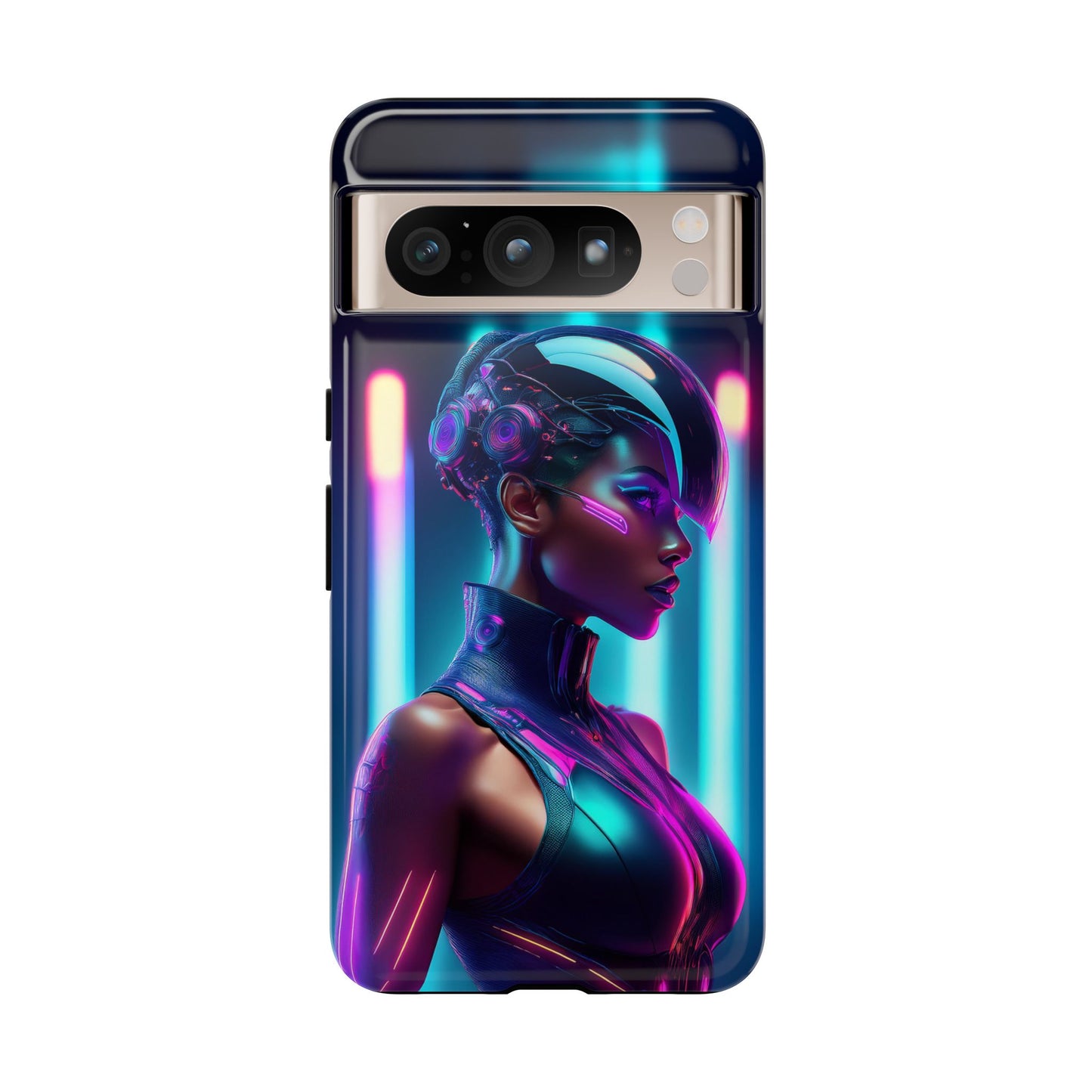 Futuristic Cyberpunk Female Cell Phone Case 021