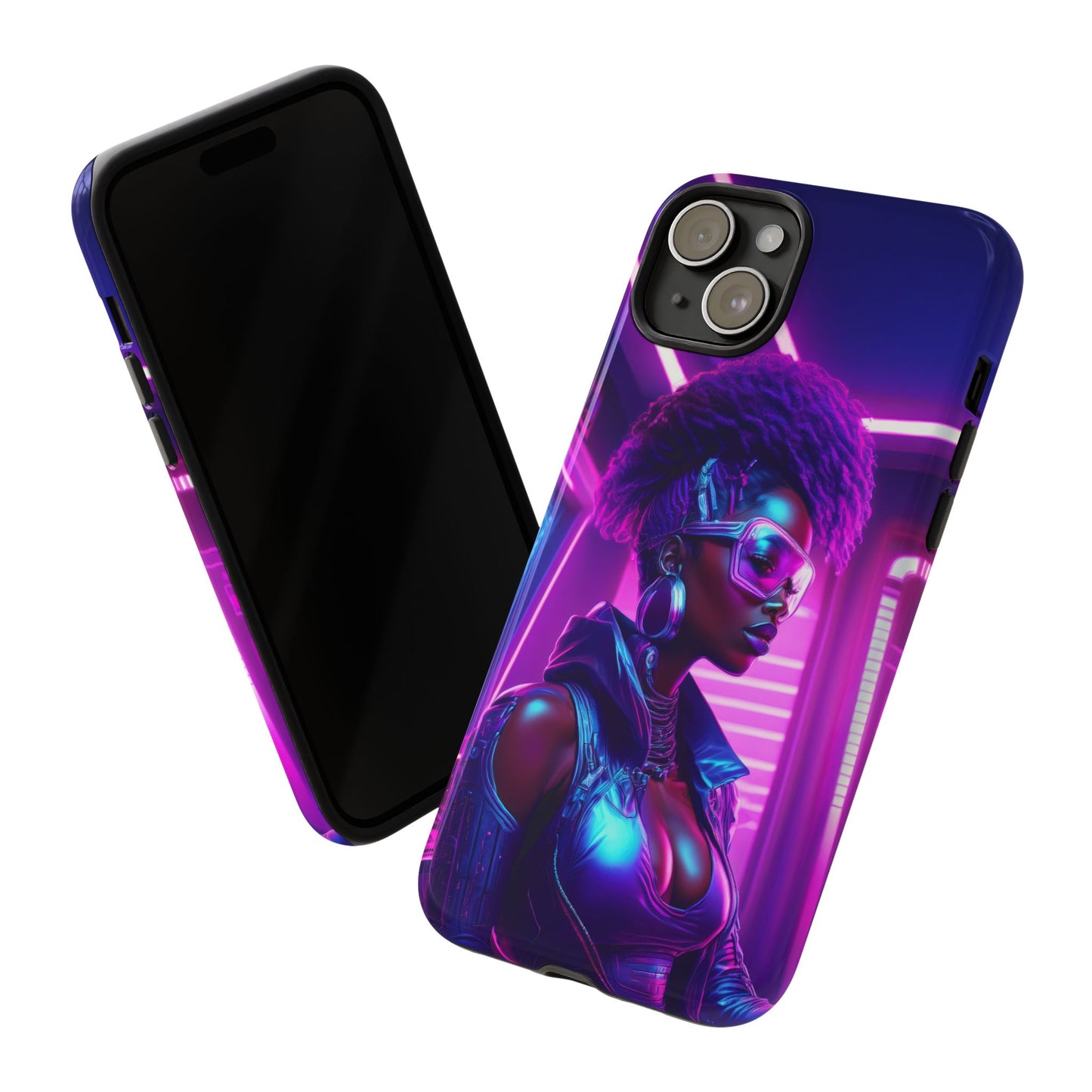 Futuristic Cyberpunk Female Cell Phone Case 004