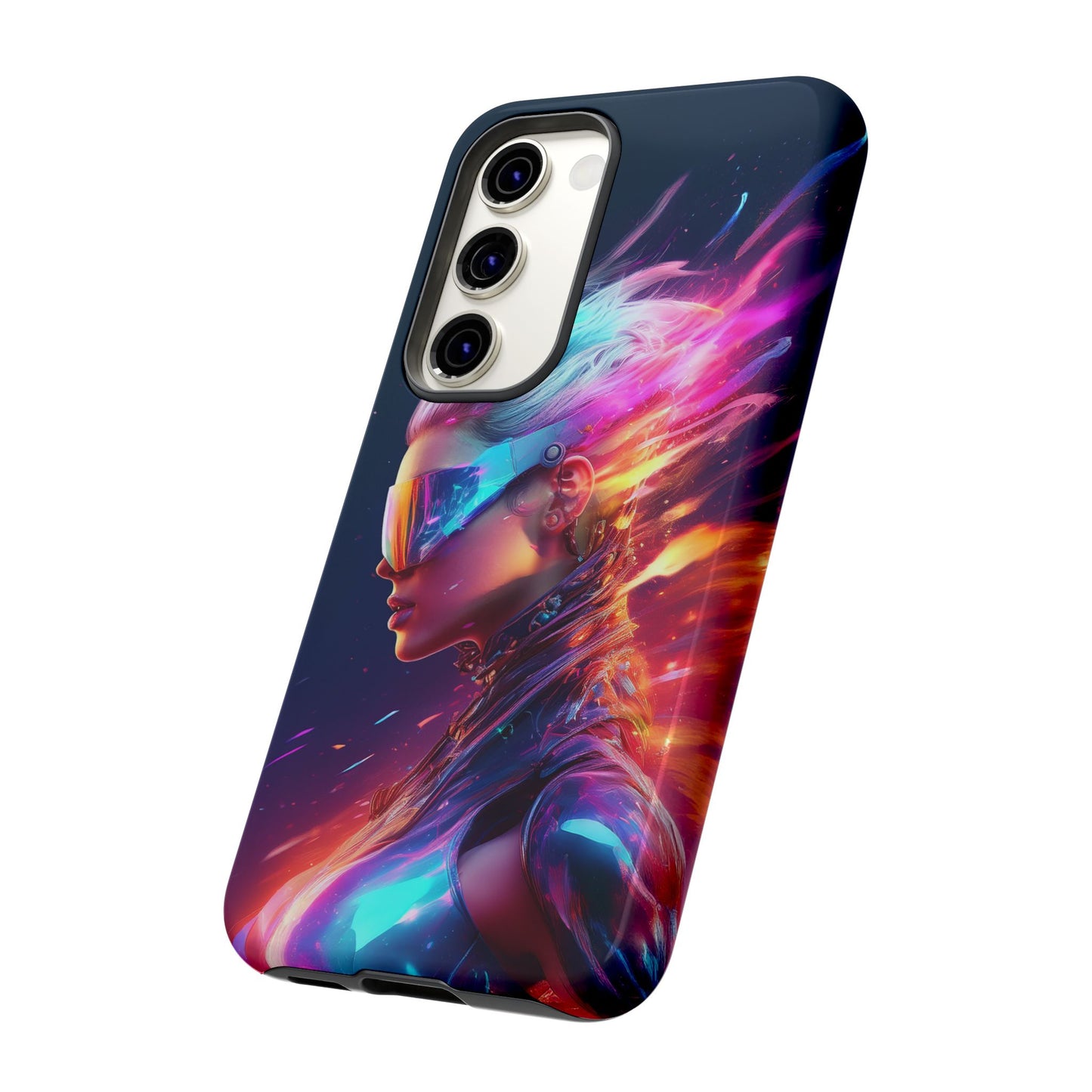 Futuristic Cyberpunk Female Cell Phone Case 025