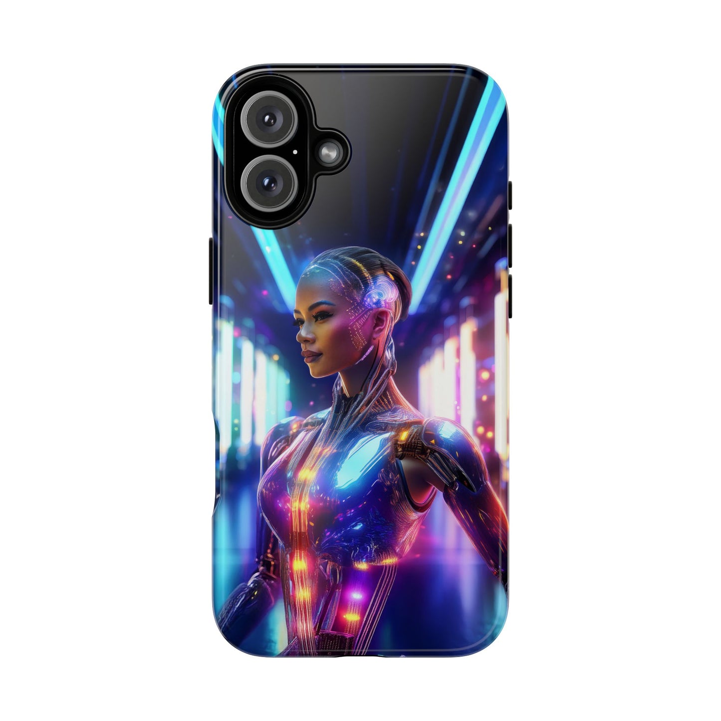 Futuristic Human Android Hybrid Cell Phone Case 010