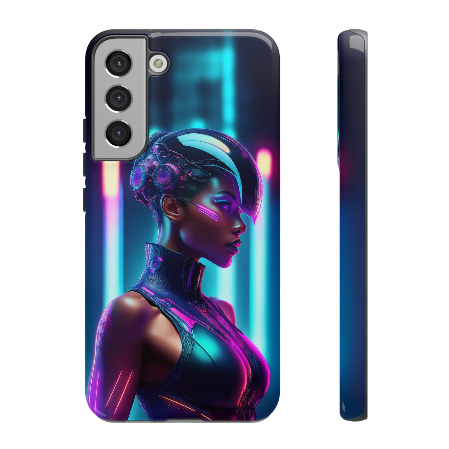 Futuristic Cyberpunk Female Cell Phone Case 021