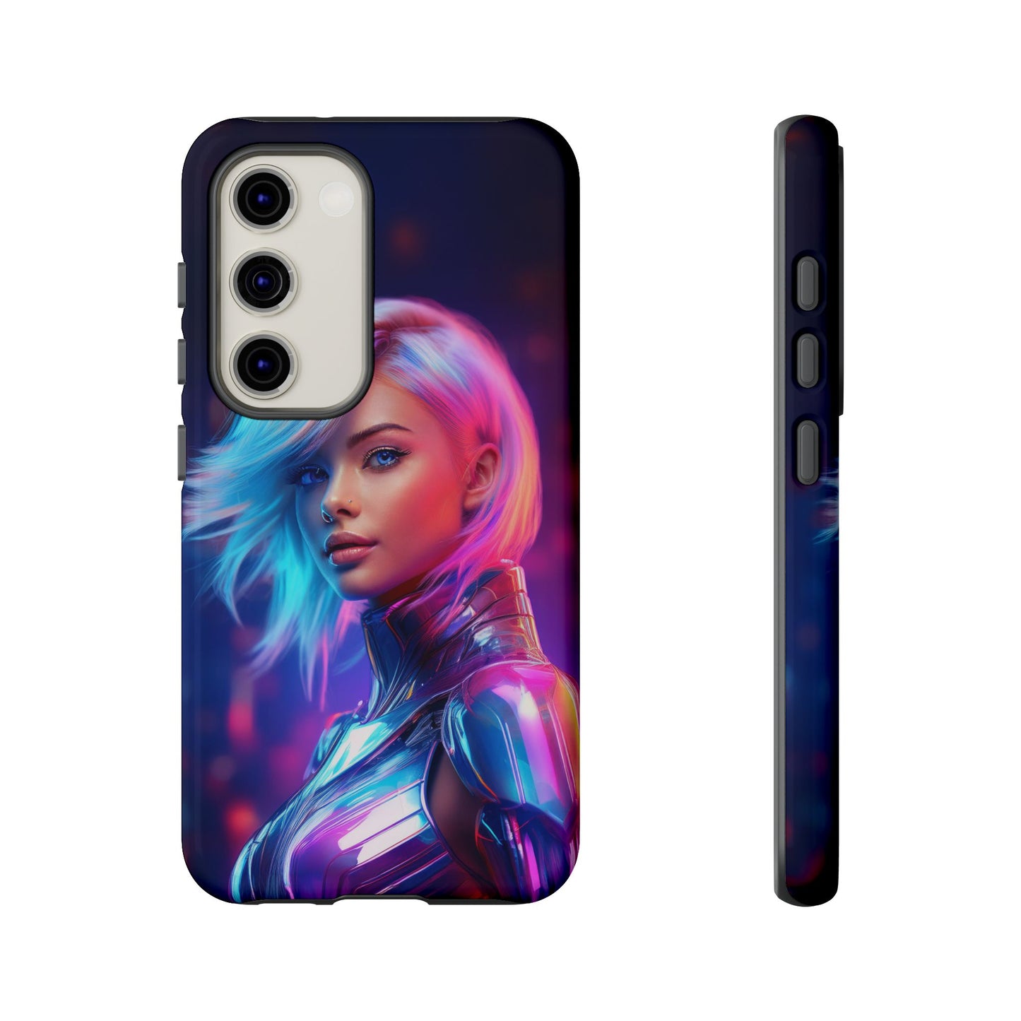 Futuristic Cyberpunk Female Cell Phone Case 028