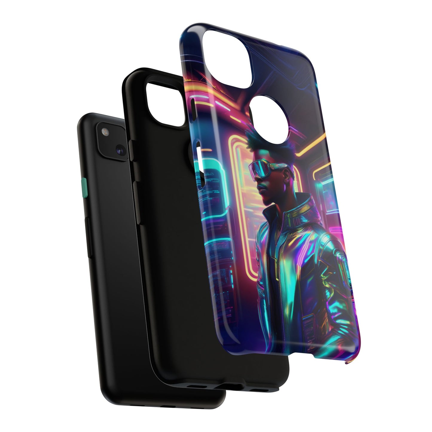 Futuristic Cyberpunk Male Cell Phone Case 004