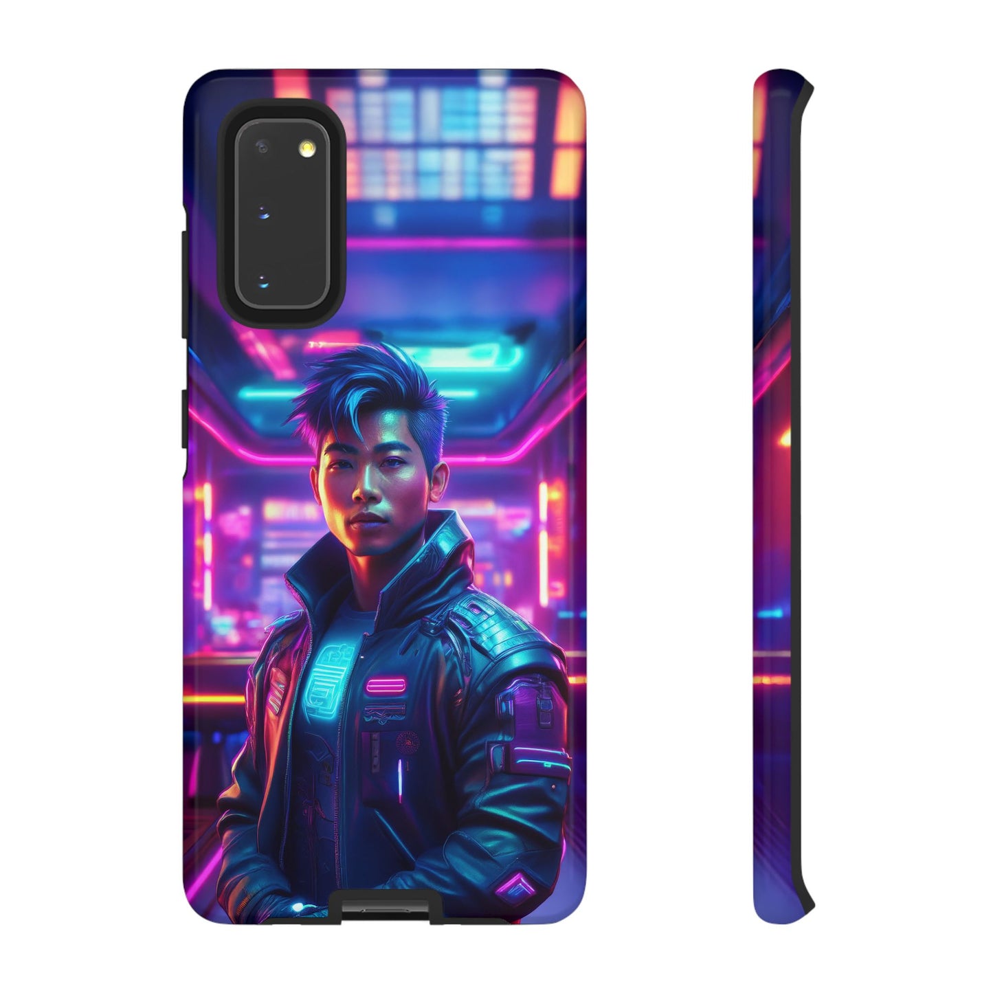 Futuristic Cyberpunk Male Cell Phone Case 012