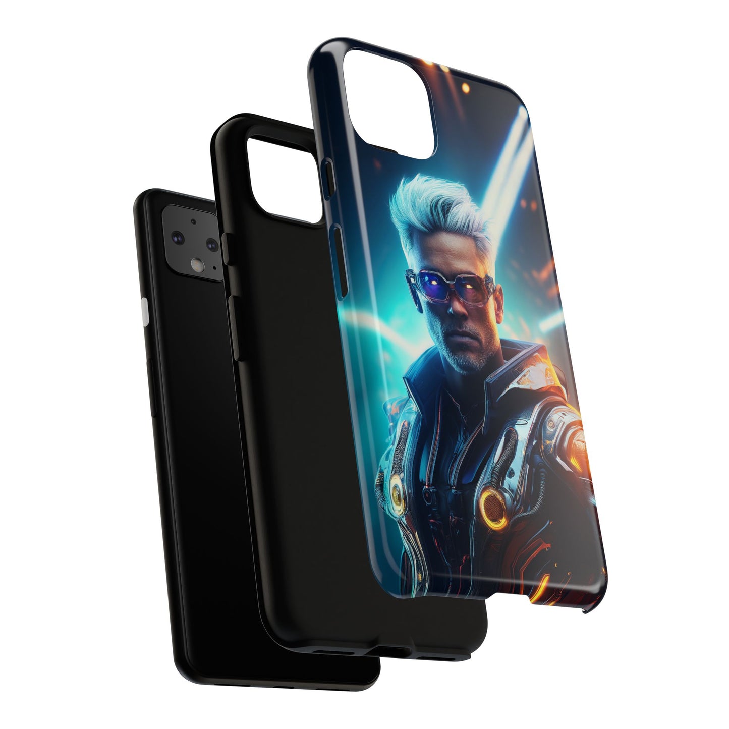 Futuristic Cyberpunk Male Cell Phone Case 013