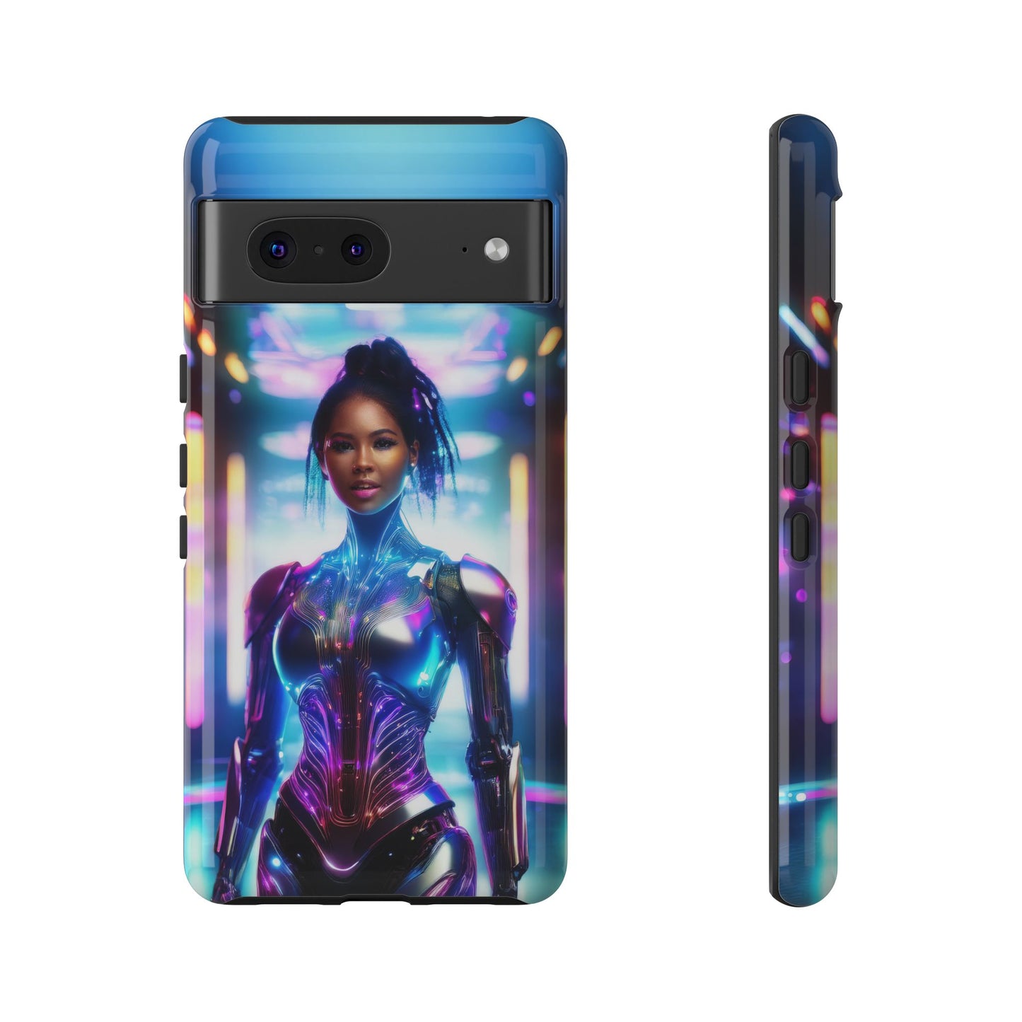 Futuristic Human Android Hybrid Cell Phone Case 009