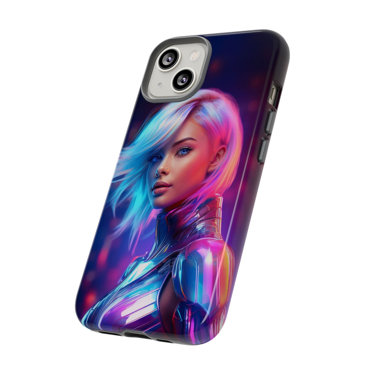 Futuristic Cyberpunk Female Cell Phone Case 028