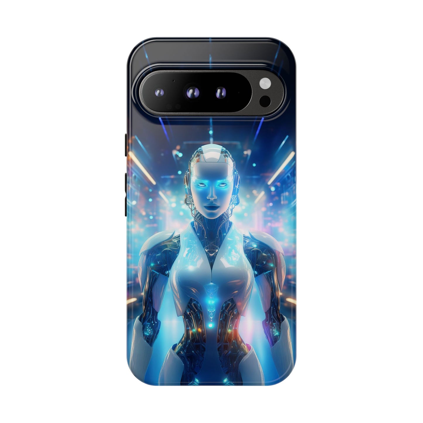 Futuristic Human Android Hybrid Cell Phone Case 012