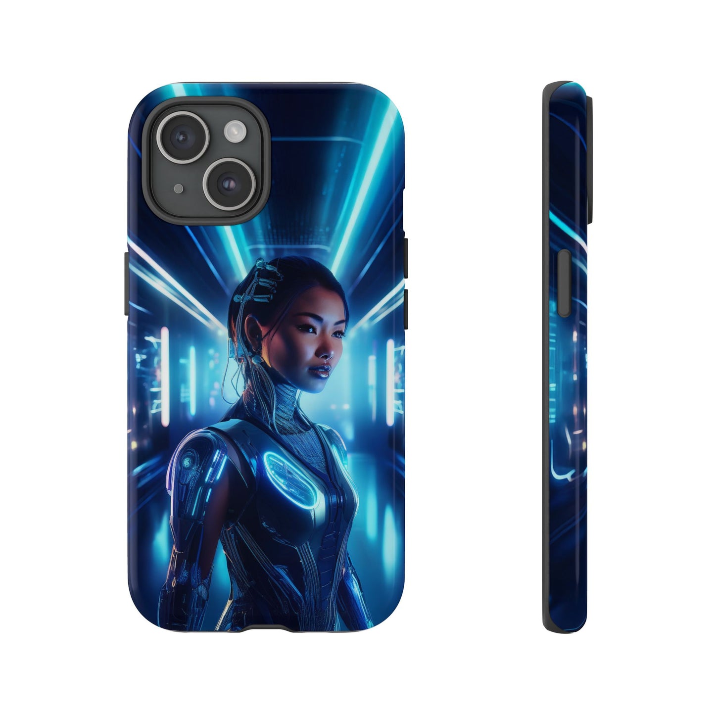 Futuristic Human Android Hybrid Cell Phone Case 004