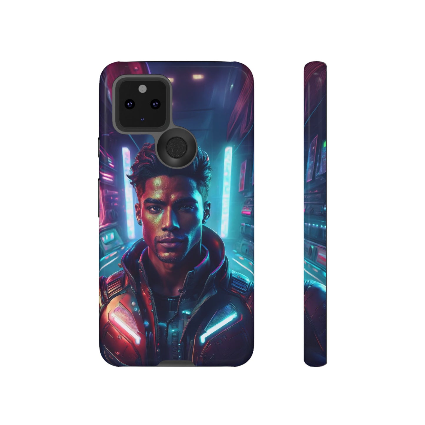 Futuristic Cyberpunk Male Cell Phone Case 007