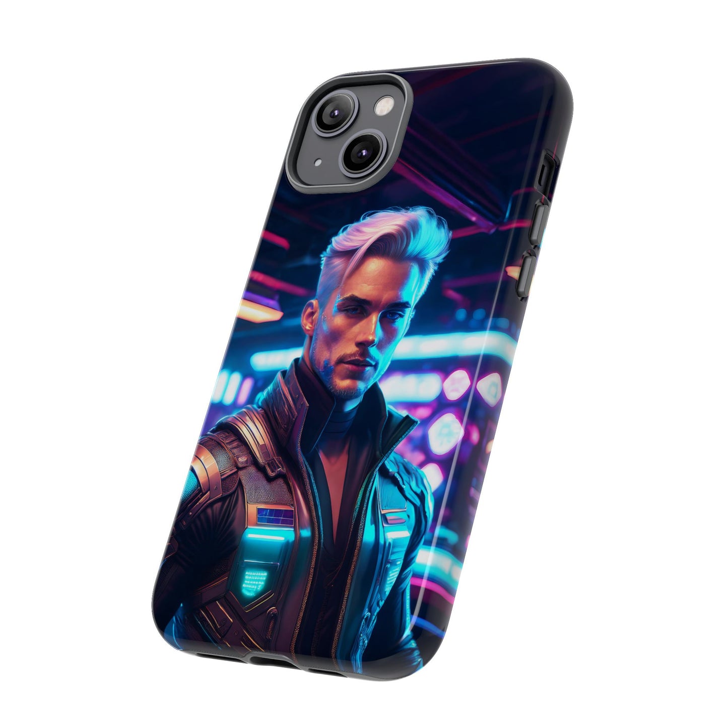 Futuristic Cyberpunk Male Cell Phone Case 008