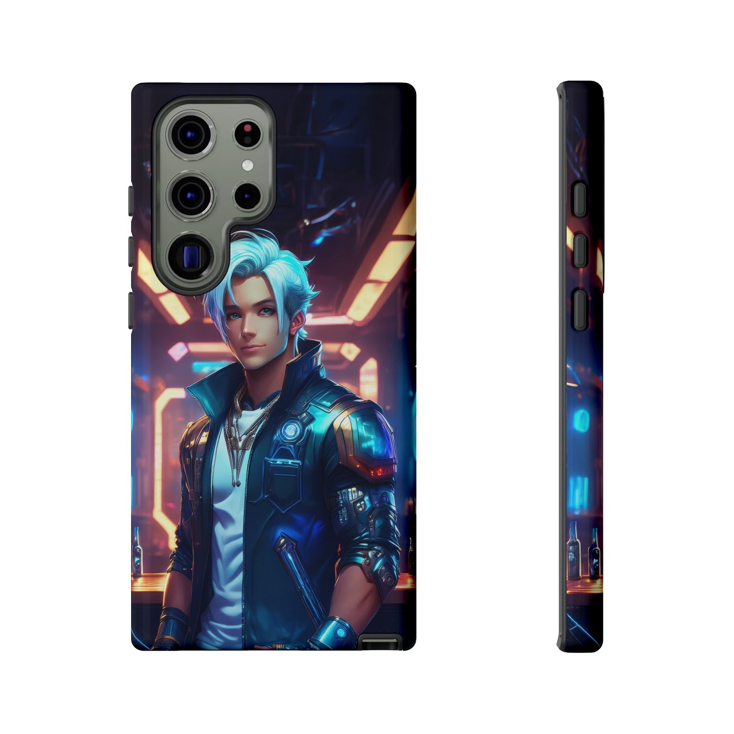 Futuristic Cyberpunk Male Cell Phone Case 009