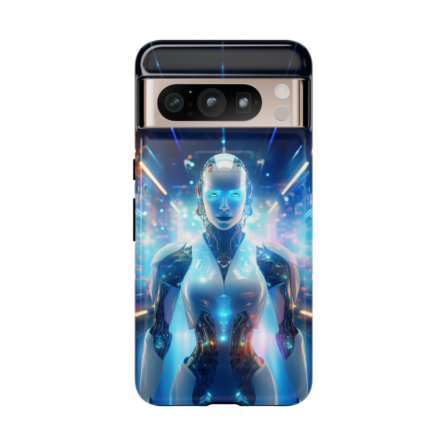 Futuristic Human Android Hybrid Cell Phone Case 012