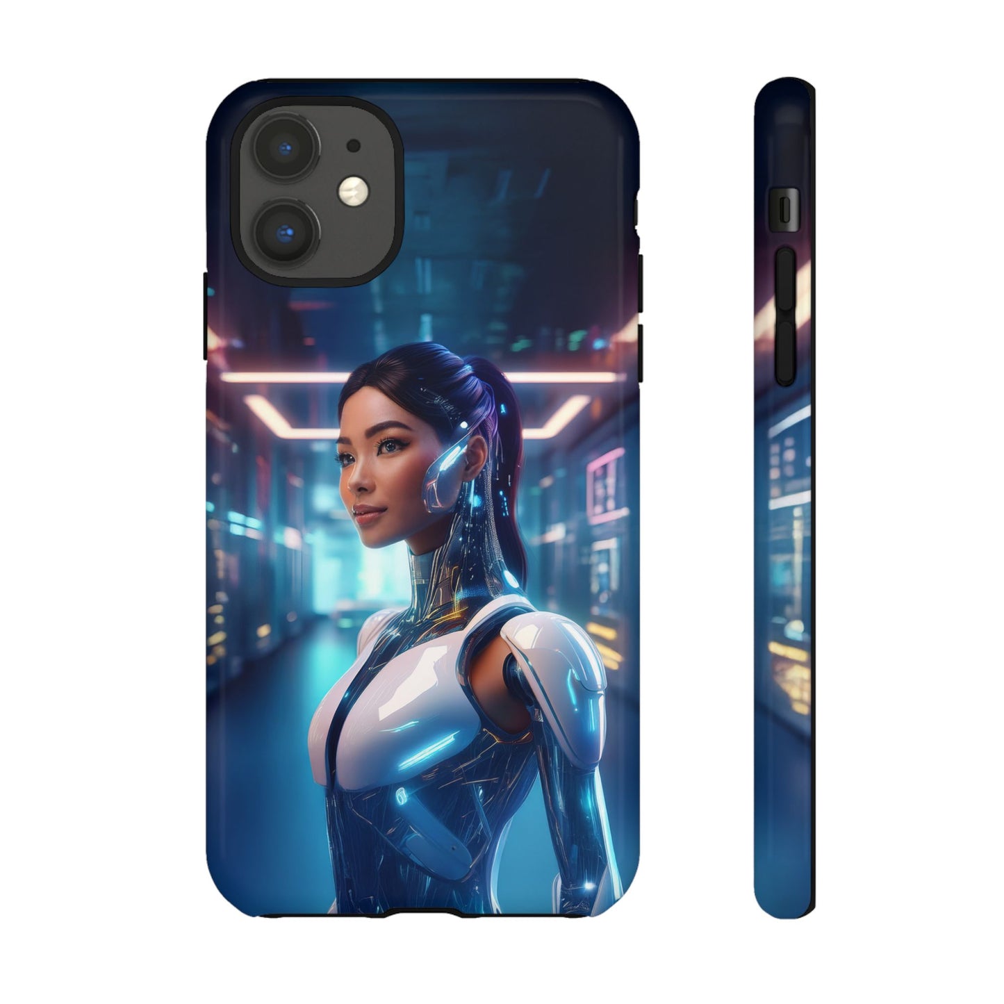 Futuristic Human Android Hybrid Cell Phone Case 005