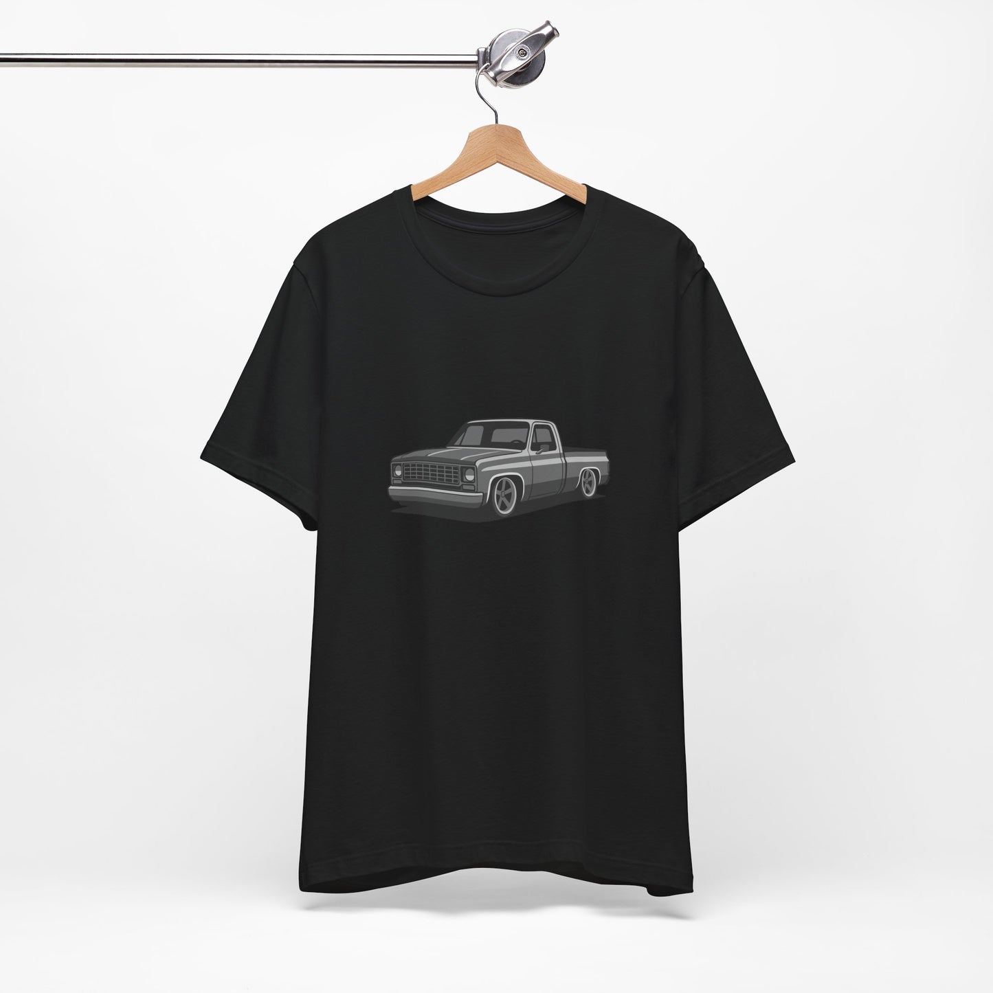 Classic Truck Graphic Tee Dark Theme – Vintage Pickup Vector Design for Car Enthusiasts