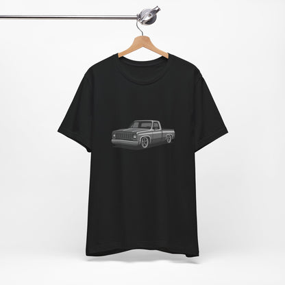 Classic Truck Graphic Tee Dark Theme – Vintage Pickup Vector Design for Car Enthusiasts