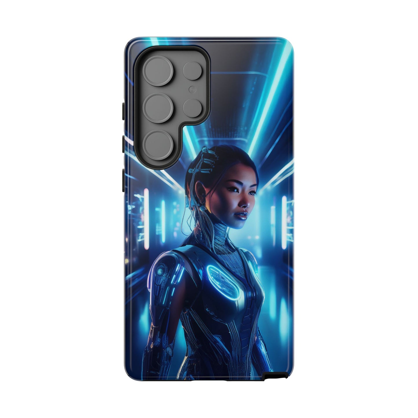 Futuristic Human Android Hybrid Cell Phone Case 004