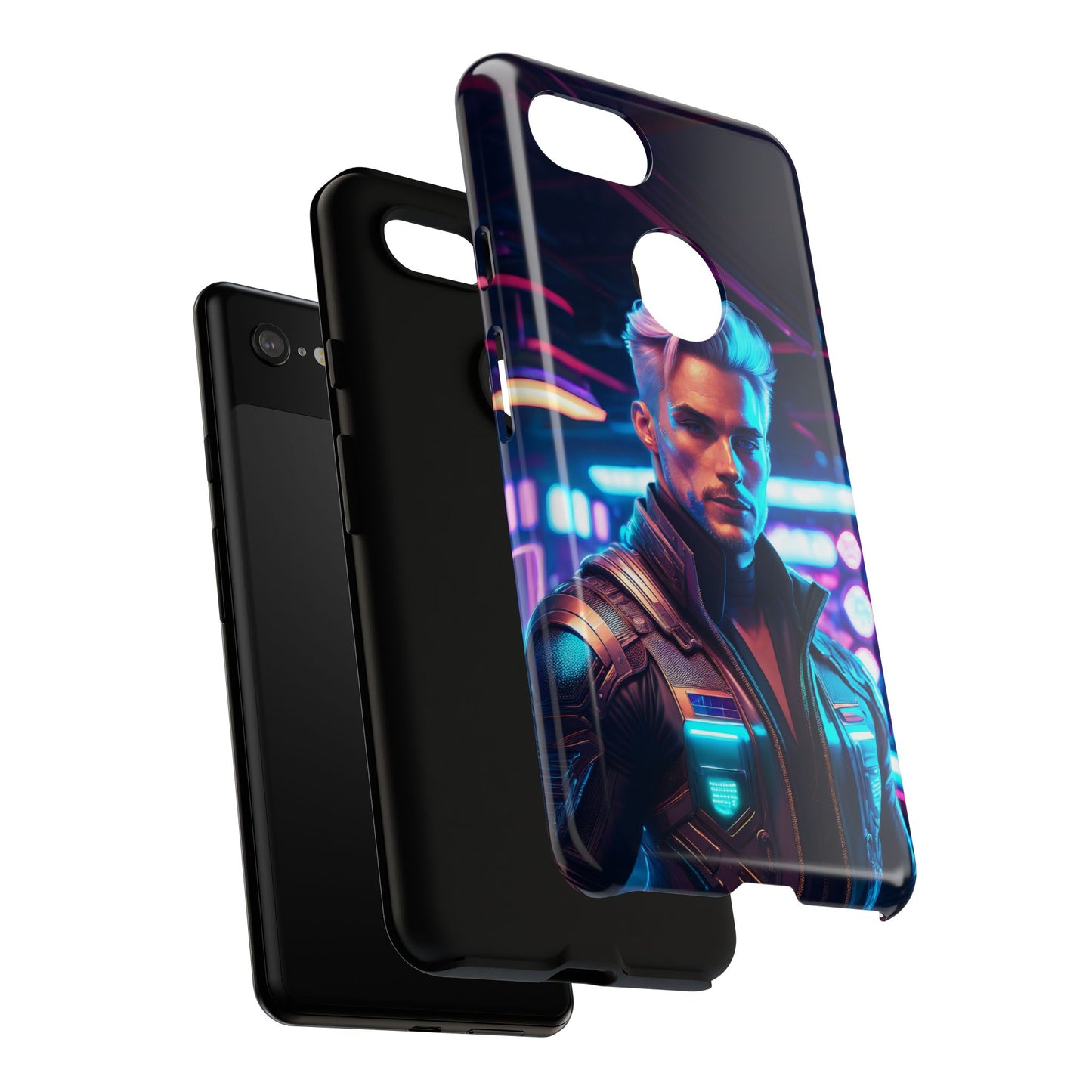 Futuristic Cyberpunk Male Cell Phone Case 008