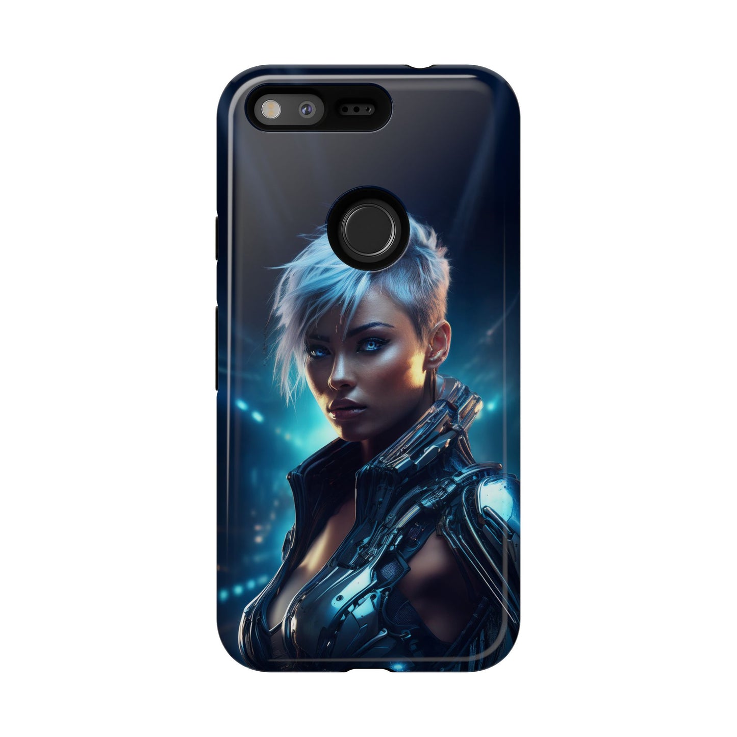 Futuristic Cyberpunk Female Cell Phone Case 027