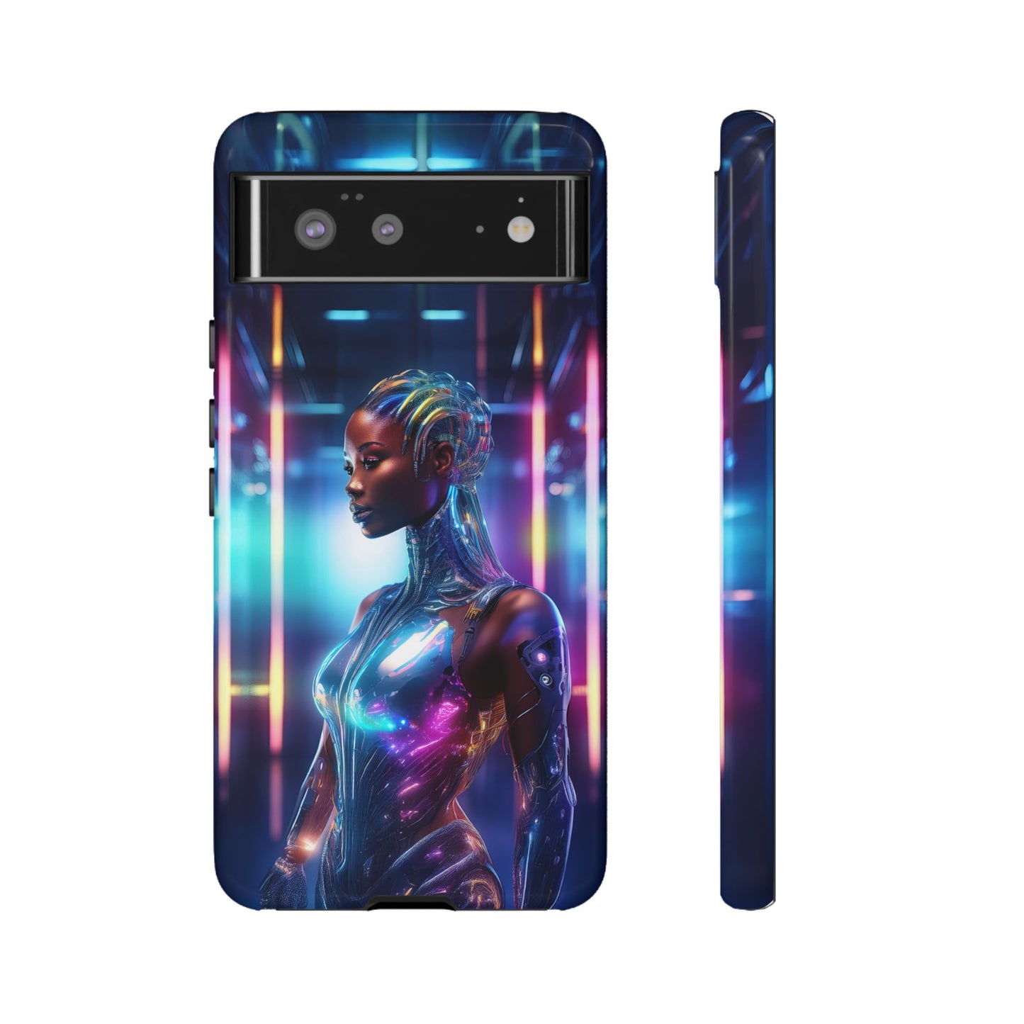 Futuristic Human Android Hybrid Cell Phone Case 014