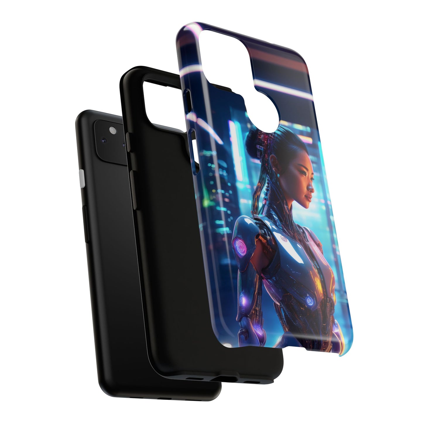 Futuristic Human Android Hybrid Cell Phone Case 013