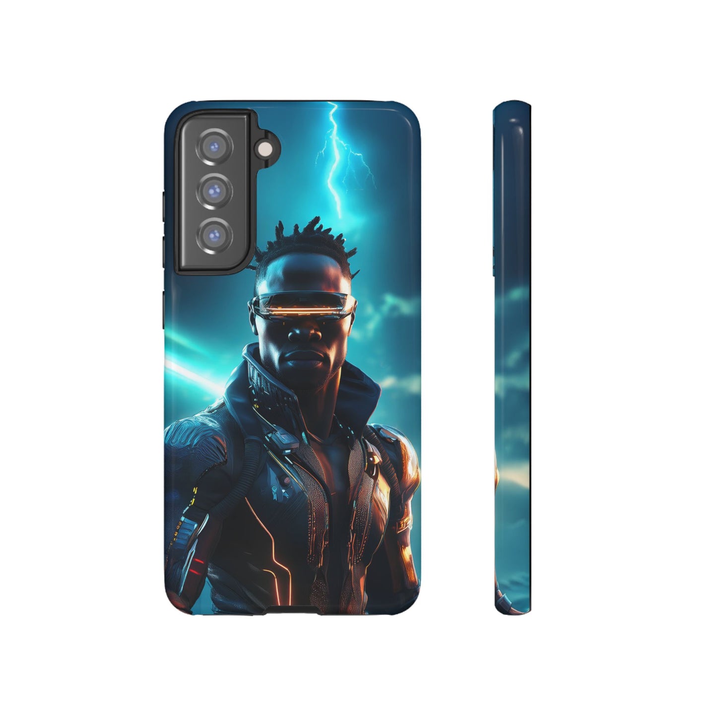 Futuristic Cyberpunk Male Cell Phone Case 014