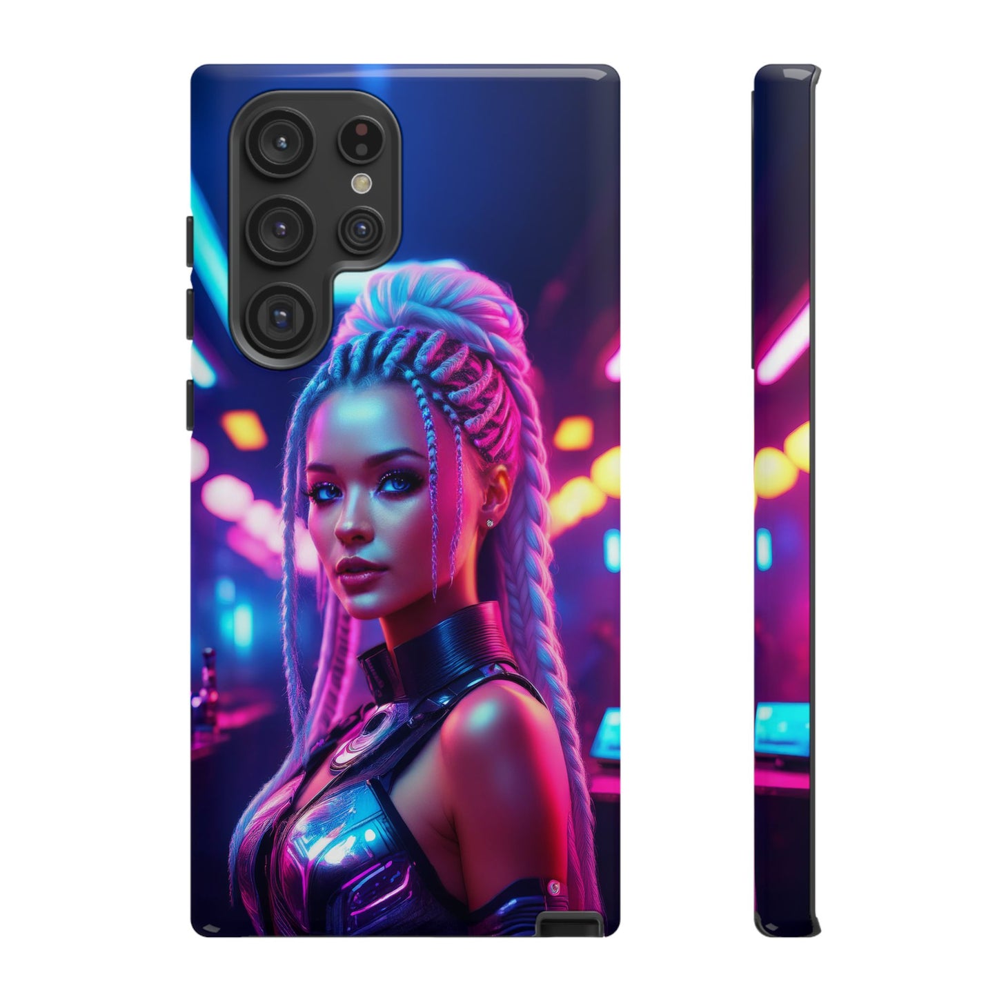 Futuristic Cyberpunk Female Cell Phone Case 007