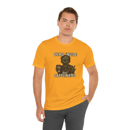 Dead Inside But Caffeinated Halloween Shirt – Funny Zombie Coffee Tee for Tired Souls
