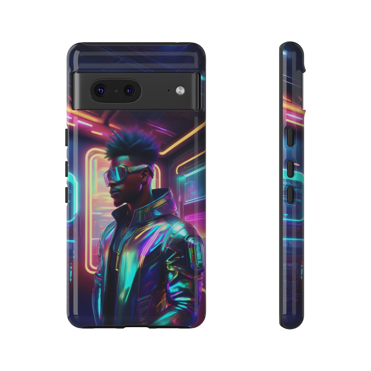 Futuristic Cyberpunk Male Cell Phone Case 004