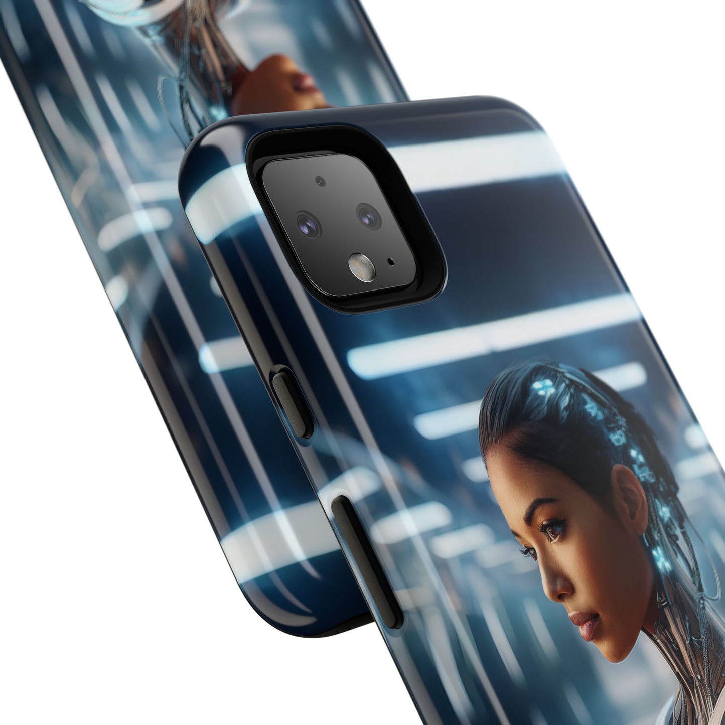 Futuristic Human Android Hybrid Cell Phone Case 002