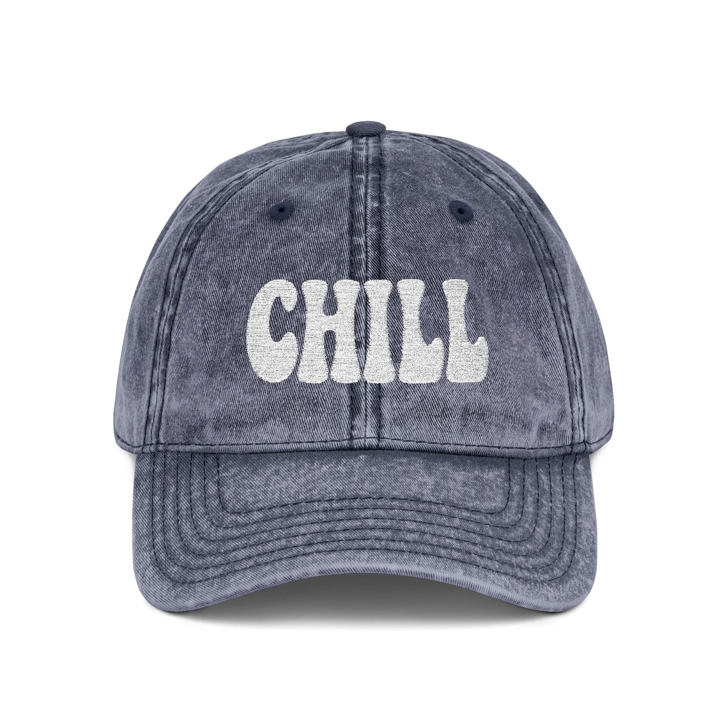 Chill Vintage Hat – Embroidered Relaxed Script Hat for Easygoing Vibes and Everyday Cool