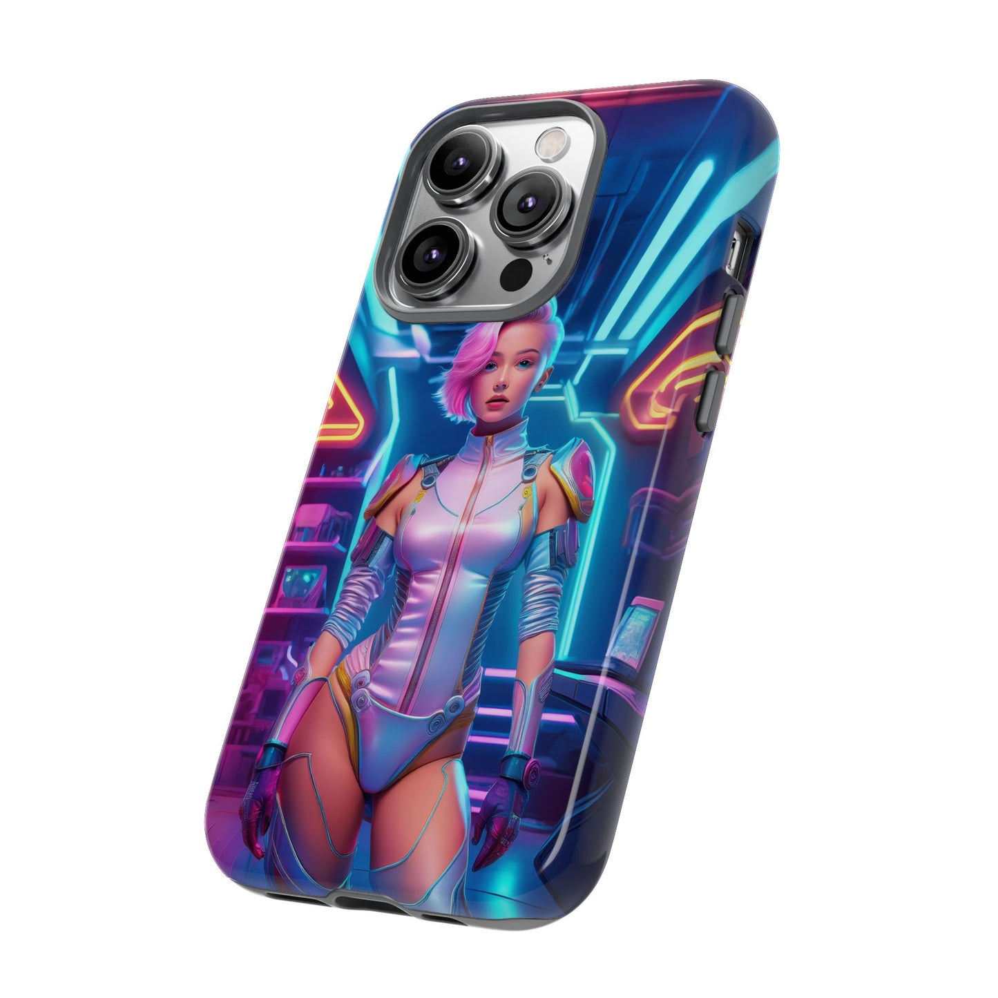 Futuristic Cyberpunk Female Cell Phone Case 002