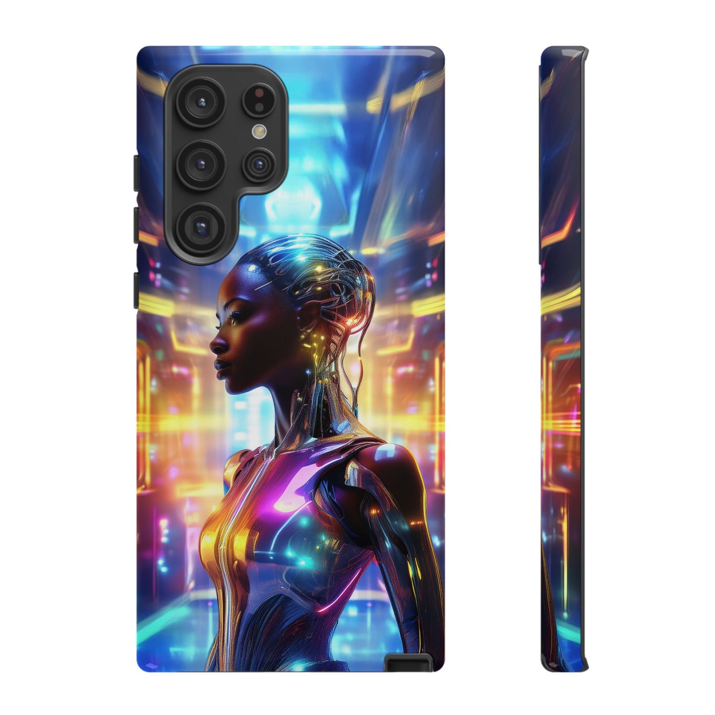 Futuristic Human Android Hybrid Cell Phone Case 011